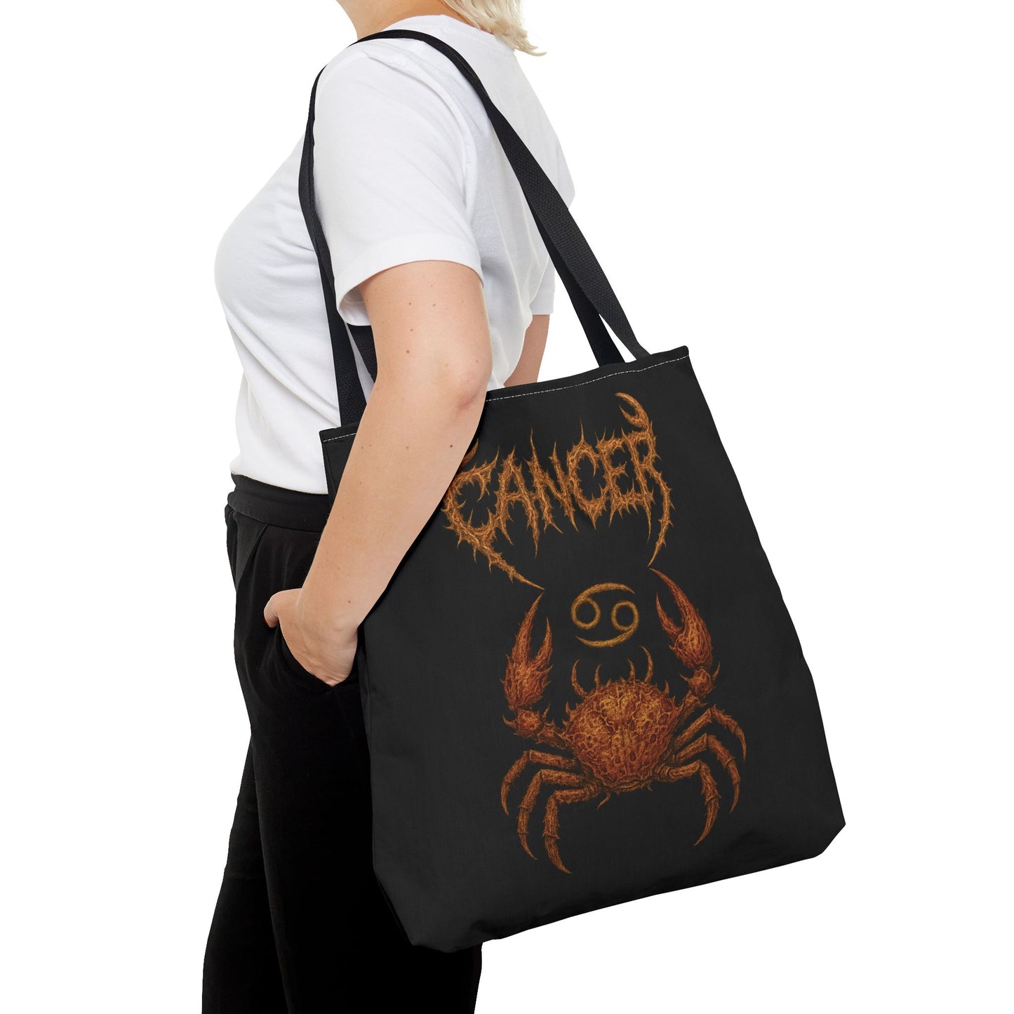 Cancer Zodiac Metal Tote Bag