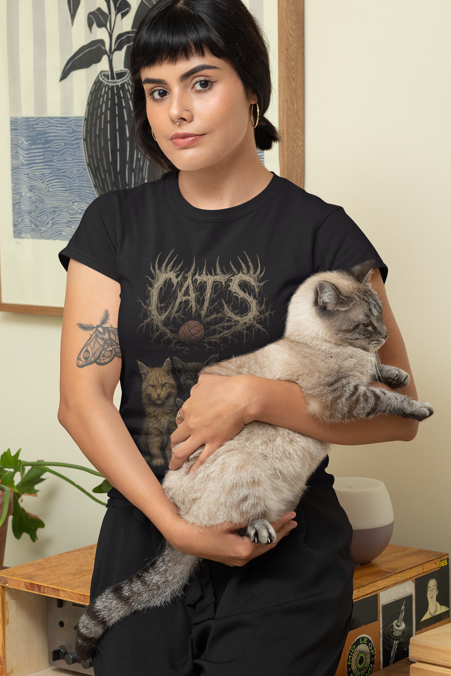 CATS Metal Shirt Because Cats are METAL