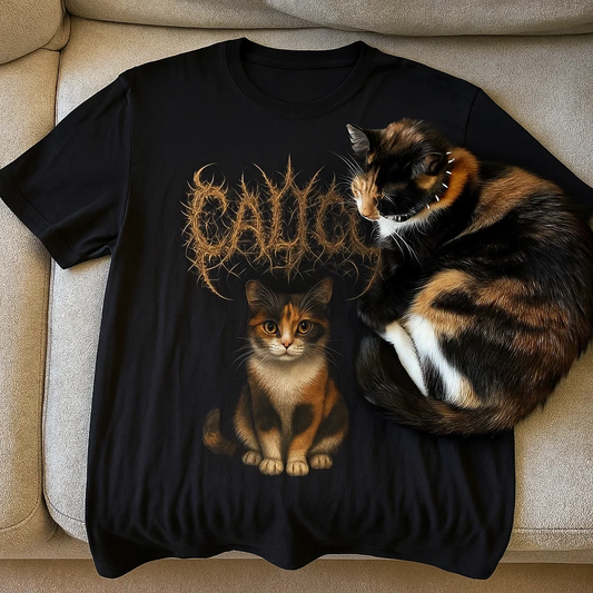 Calico Cat Metal Unisex Shirt