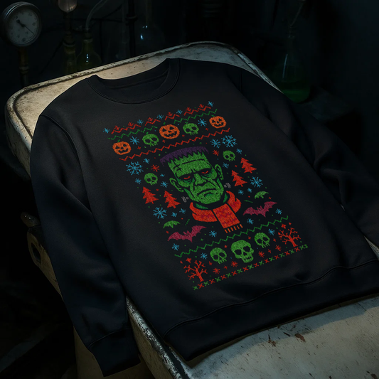 Frankenstein Ugly Christmas Sweatshirt