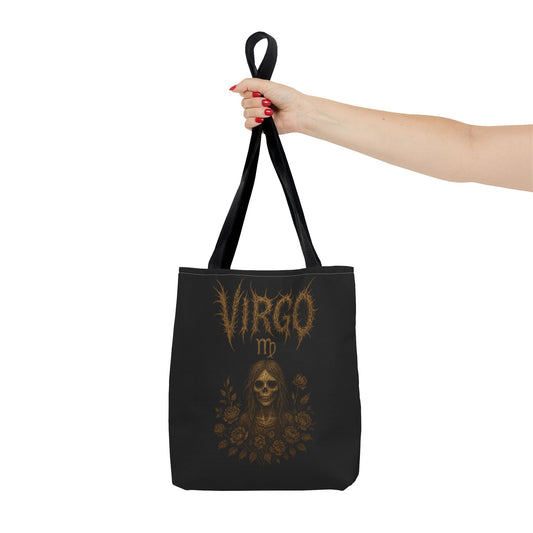 Virgo Zodiac Metal Tote Bag