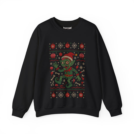 Zombie Christmas Elf Sweatshirt
