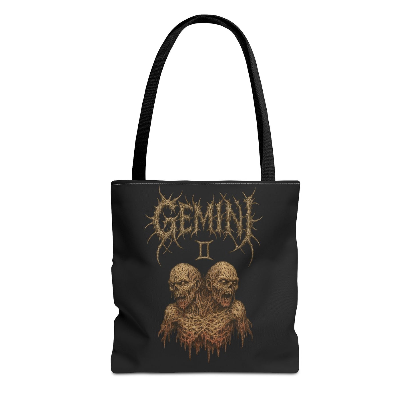 Gemini Zodiac Metal Tote Bag