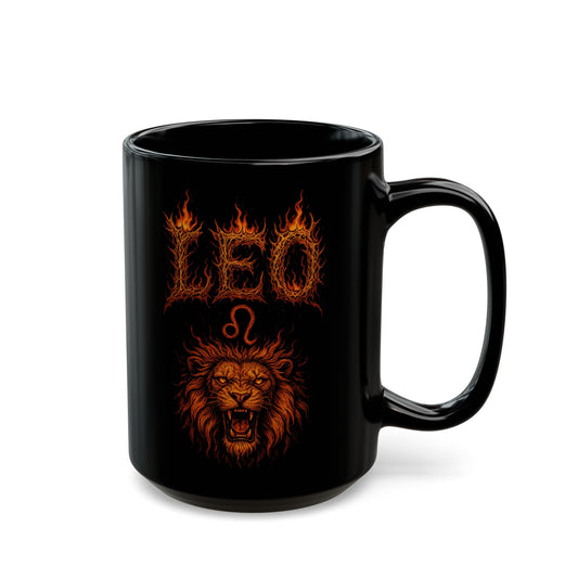 Leo Zodiac Metal Mug - 11oz & 15oz