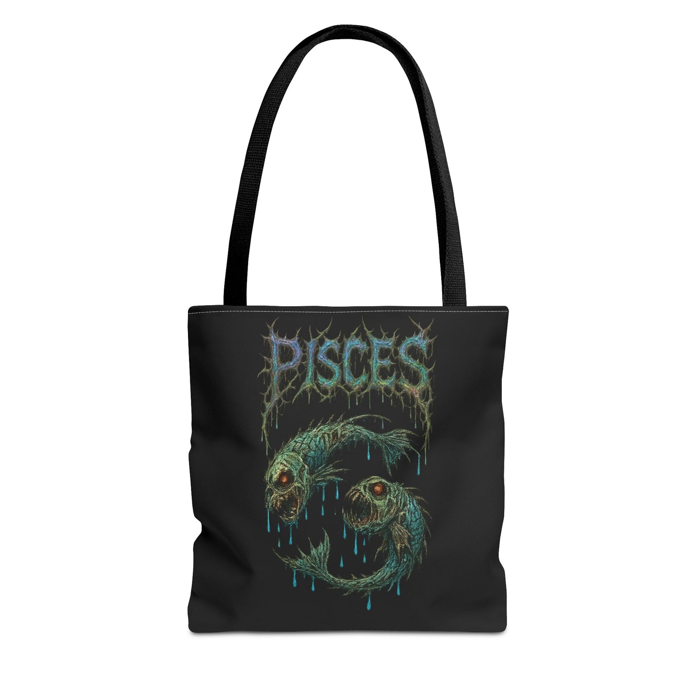 Pisces Zodiac Metal Tote Bag