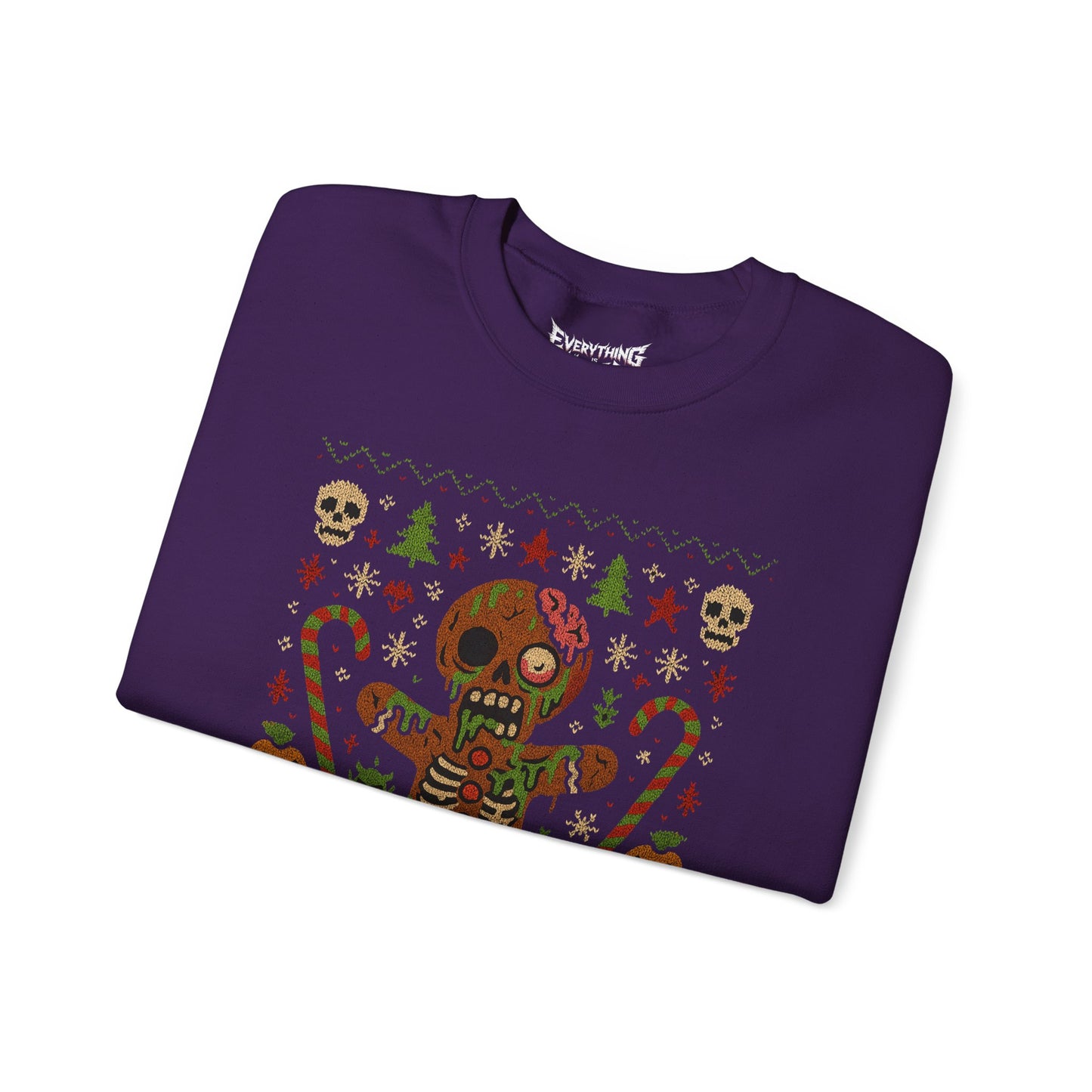 Gingerbread Zombie Ugly Christmas Sweatshirt