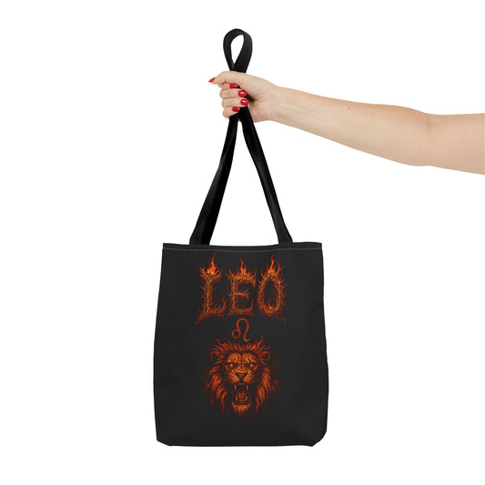 Leo Zodiac Metal Tote Bag