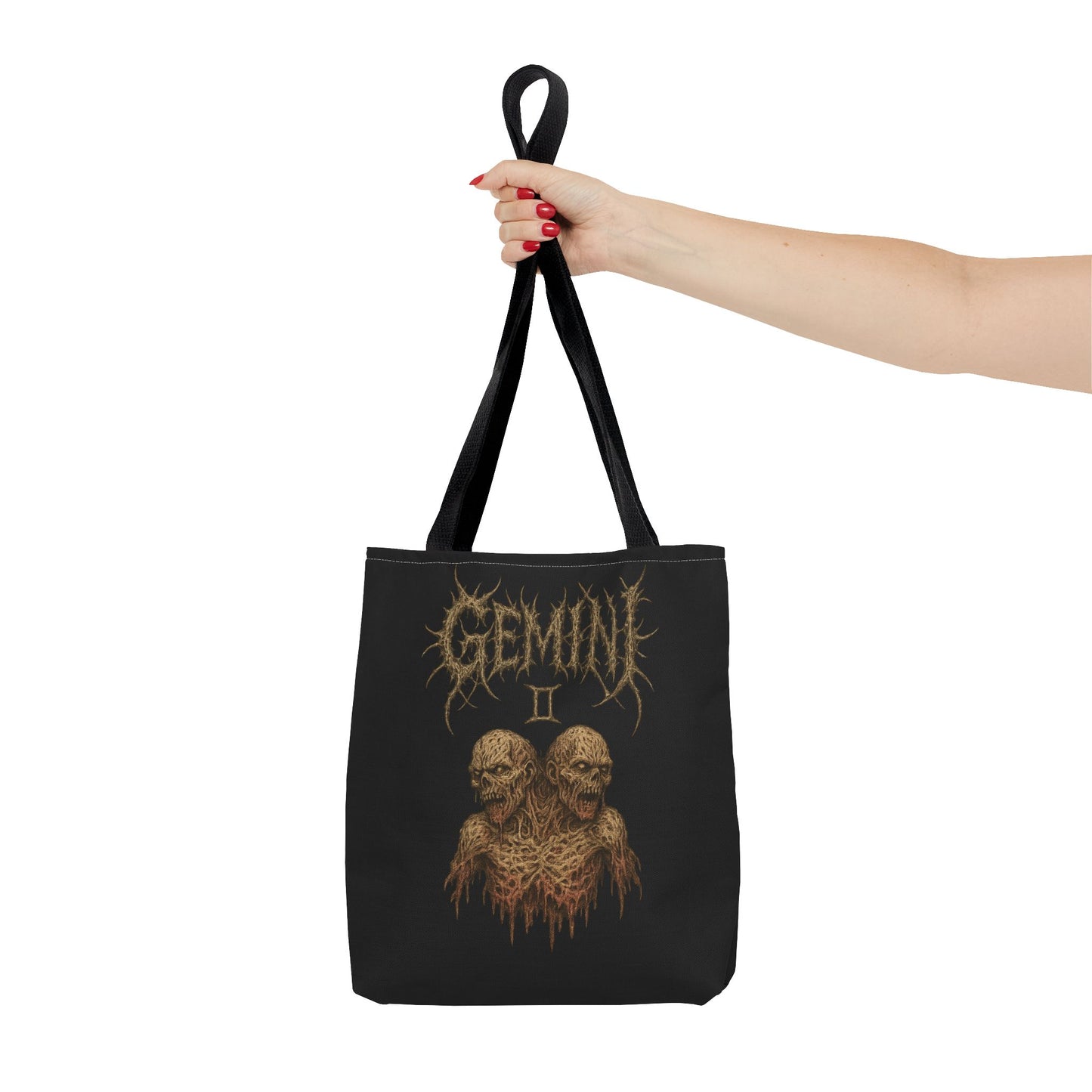 Gemini Zodiac Metal Tote Bag
