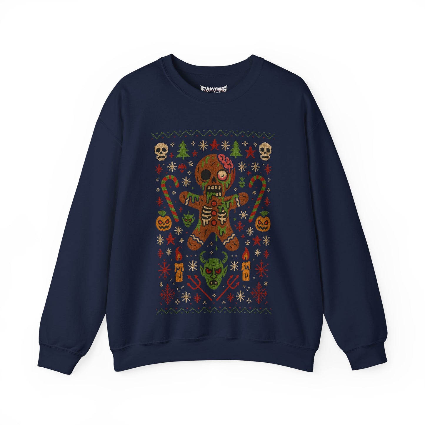 Gingerbread Zombie Ugly Christmas Sweatshirt