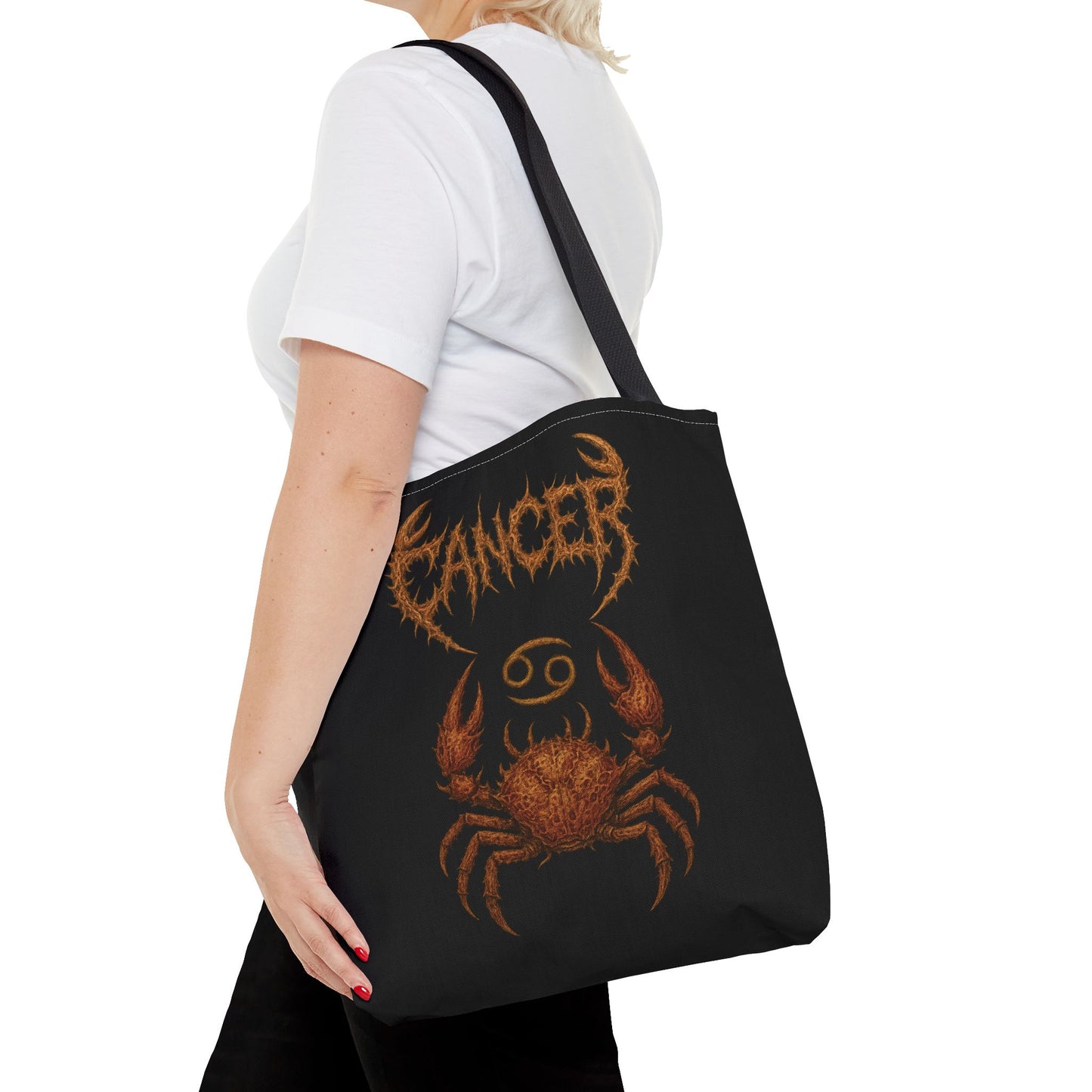 Cancer Zodiac Metal Tote Bag