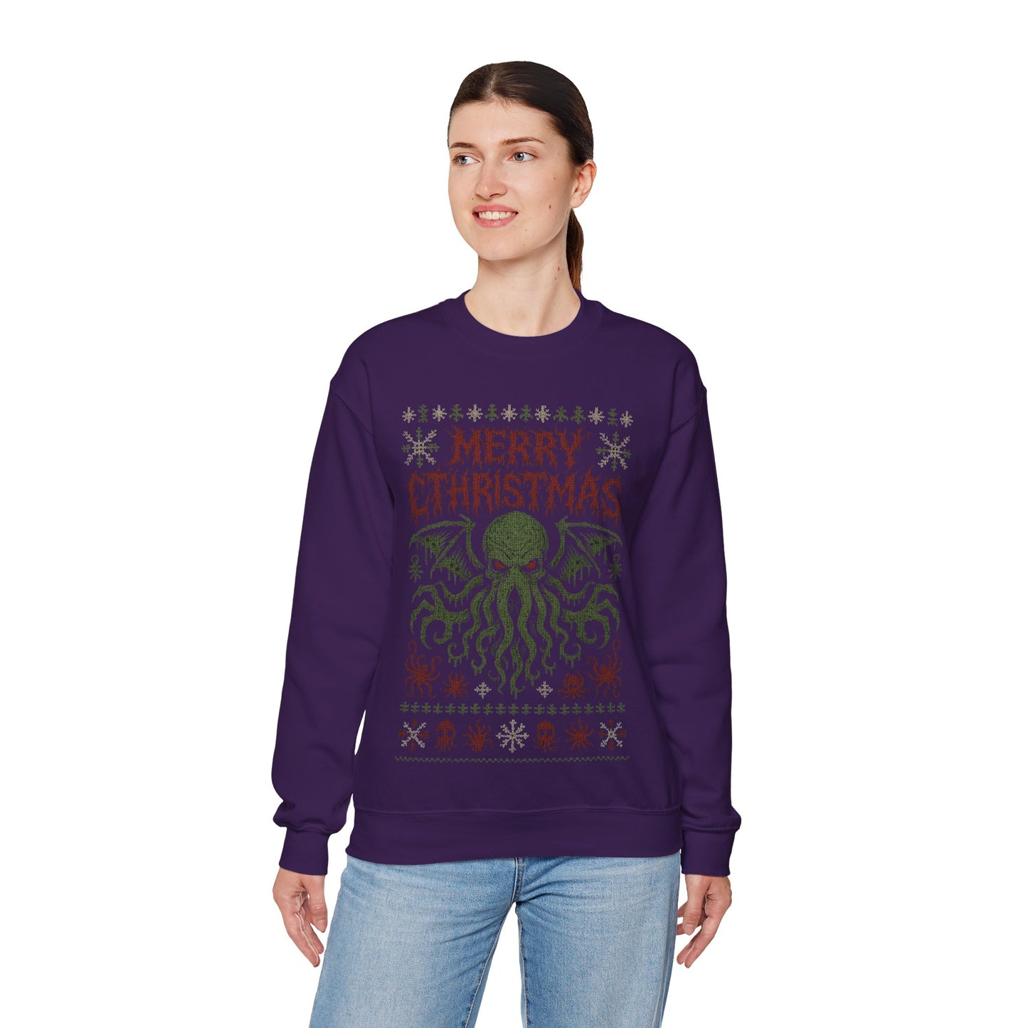 Merry Cthristmas from Cthulhu Ugly Christmas Sweatshirt