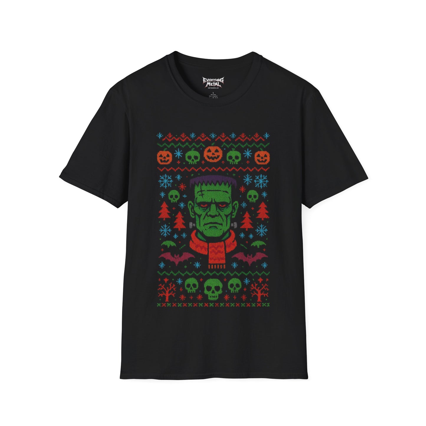 Frankenstein Ugly Sweater Design T-Shirt