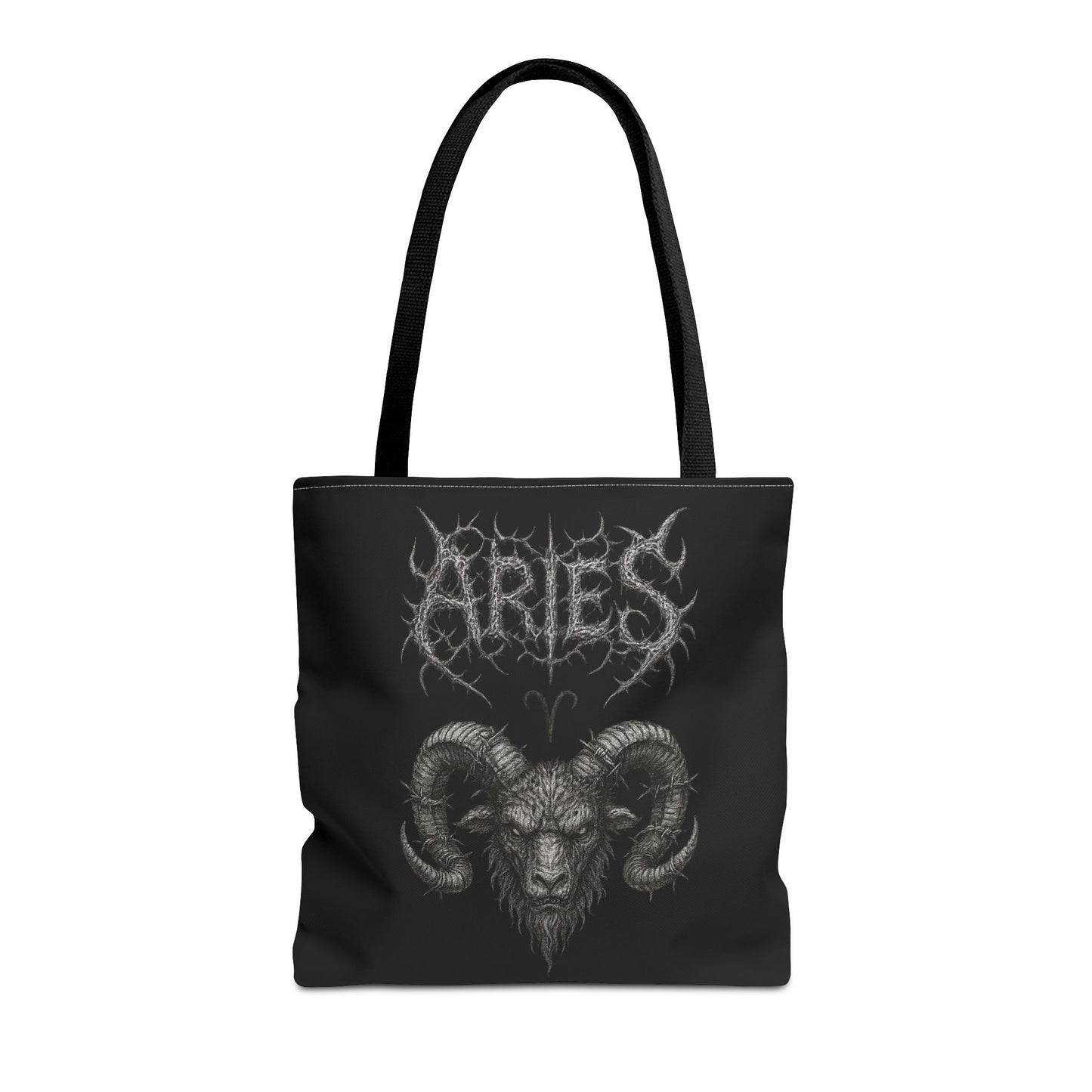 Aries Zodiac Metal Tote Bag