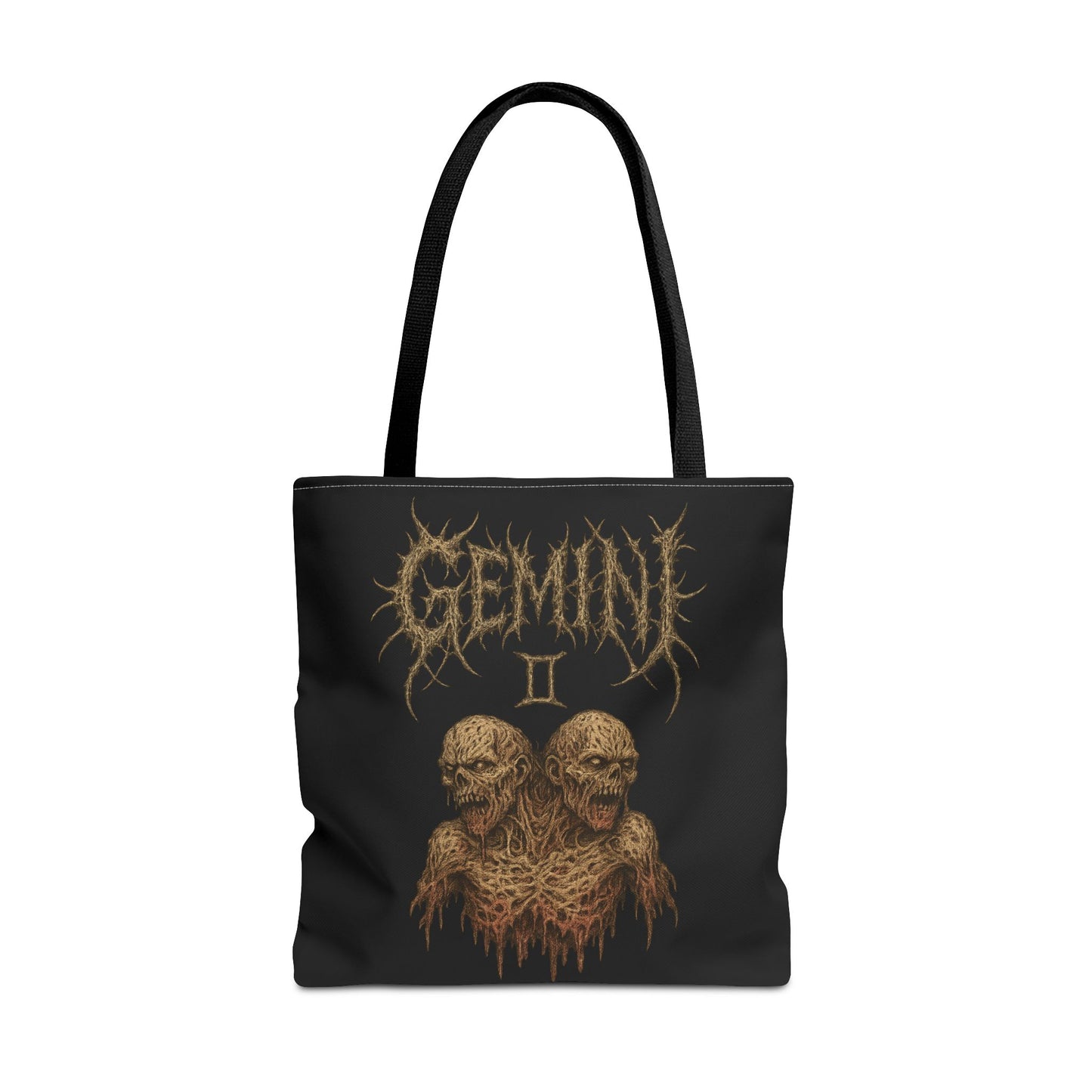 Gemini Zodiac Metal Tote Bag