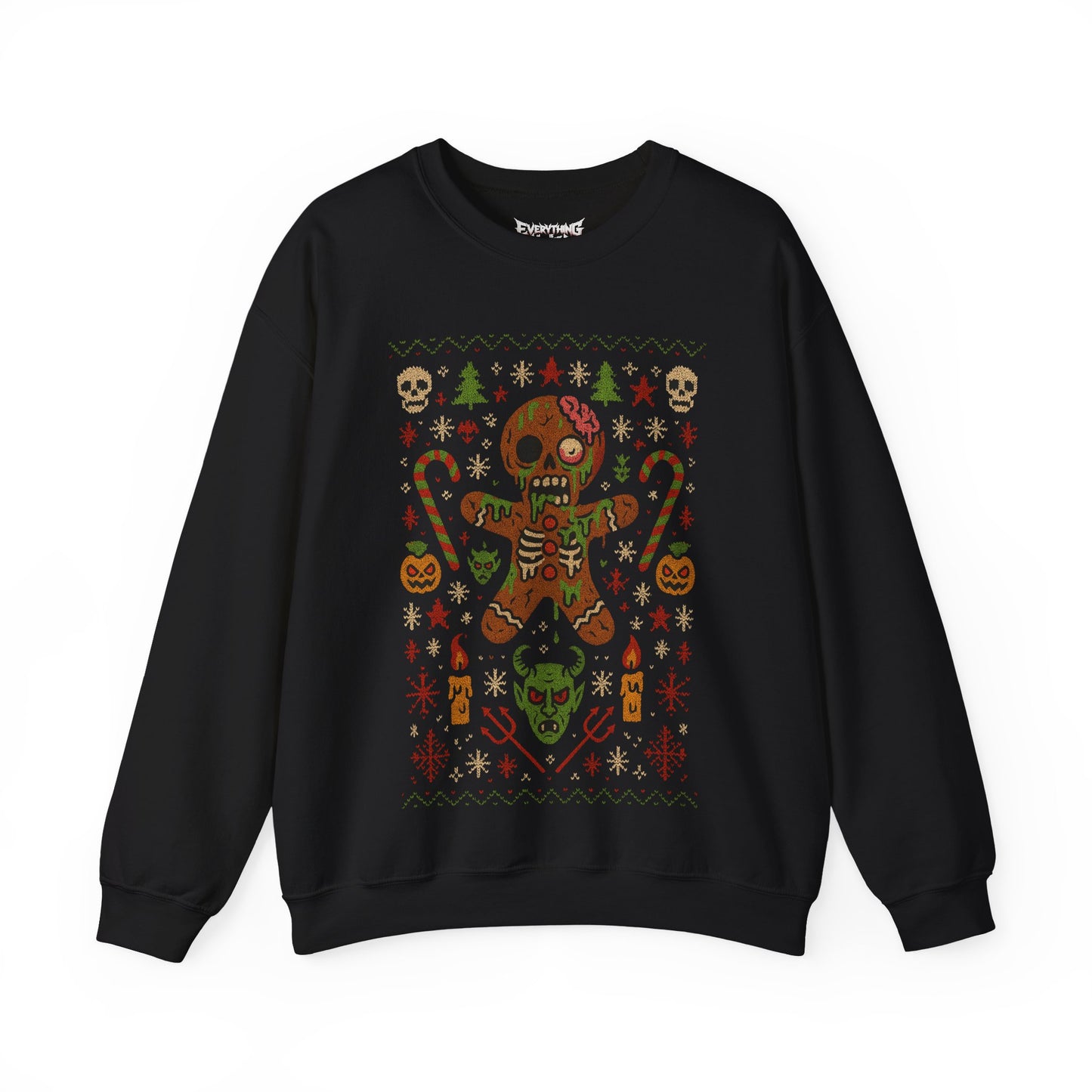 Gingerbread Zombie Ugly Christmas Sweatshirt