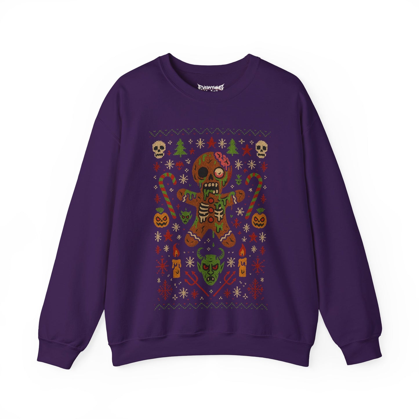 Gingerbread Zombie Ugly Christmas Sweatshirt