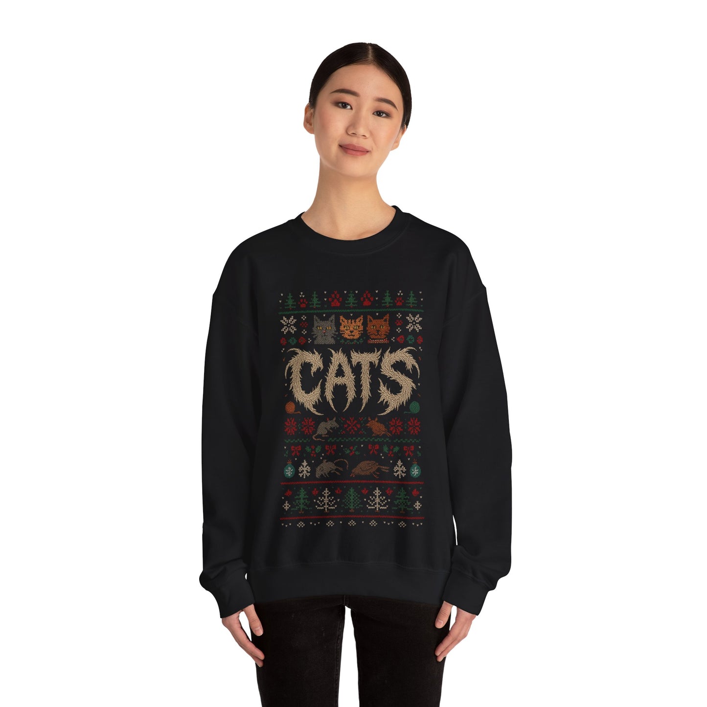 Cats Ugly Christmas Sweatshirt