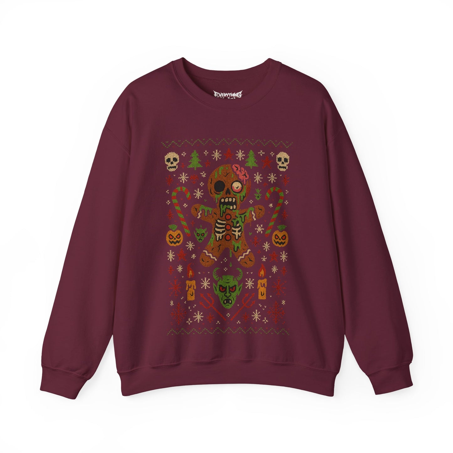 Gingerbread Zombie Ugly Christmas Sweatshirt