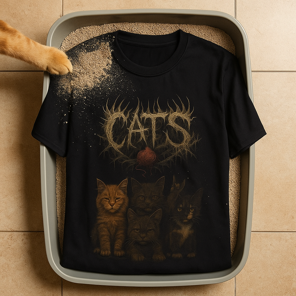 CATS Metal Shirt Because Cats are METAL