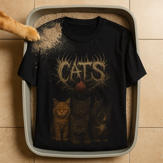 CATS Metal Shirt Because Cats are METAL
