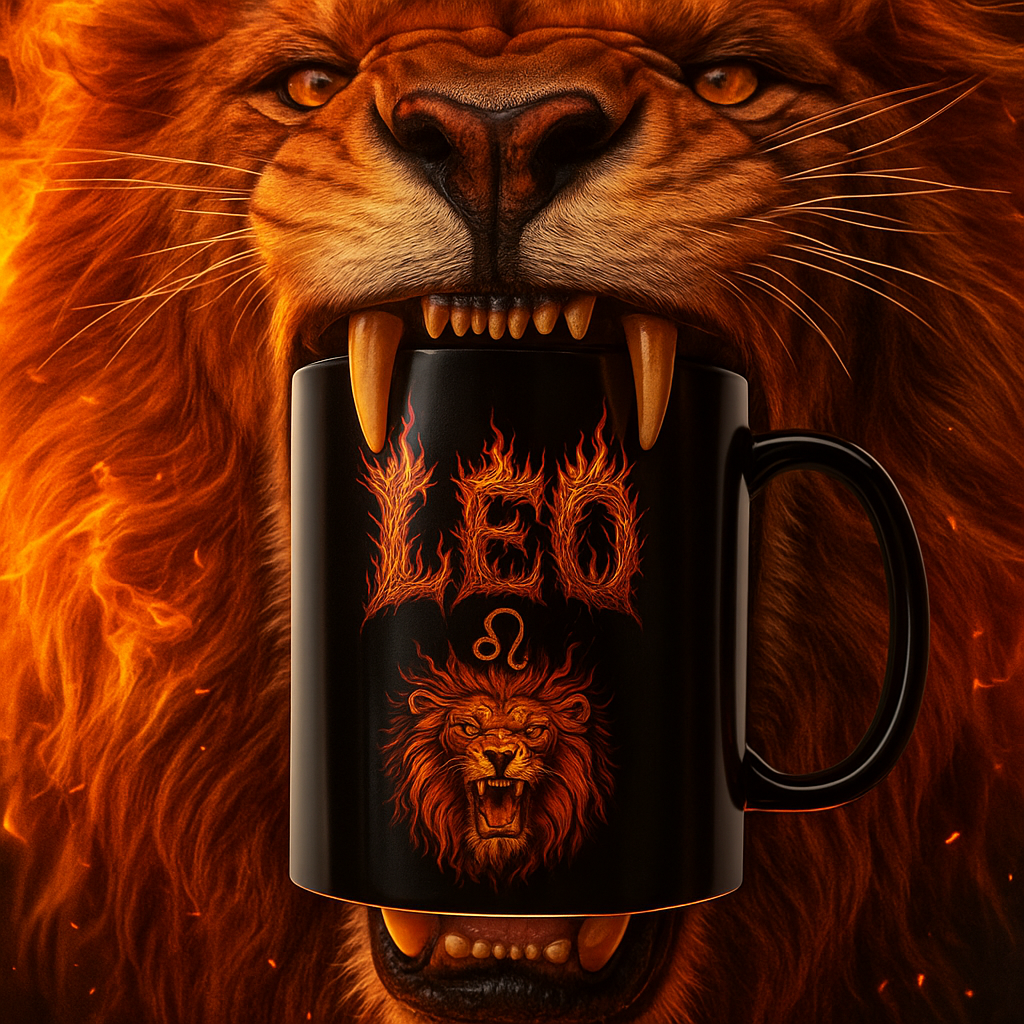 Leo Zodiac Metal Mug - 11oz & 15oz