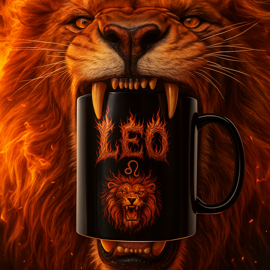Leo Zodiac Metal Mug - 11oz & 15oz