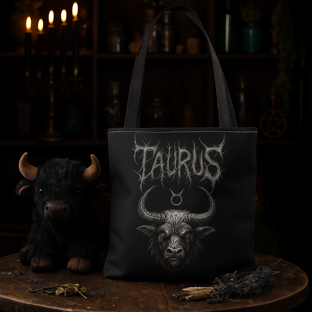 Taurus Zodiac Metal Tote Bag