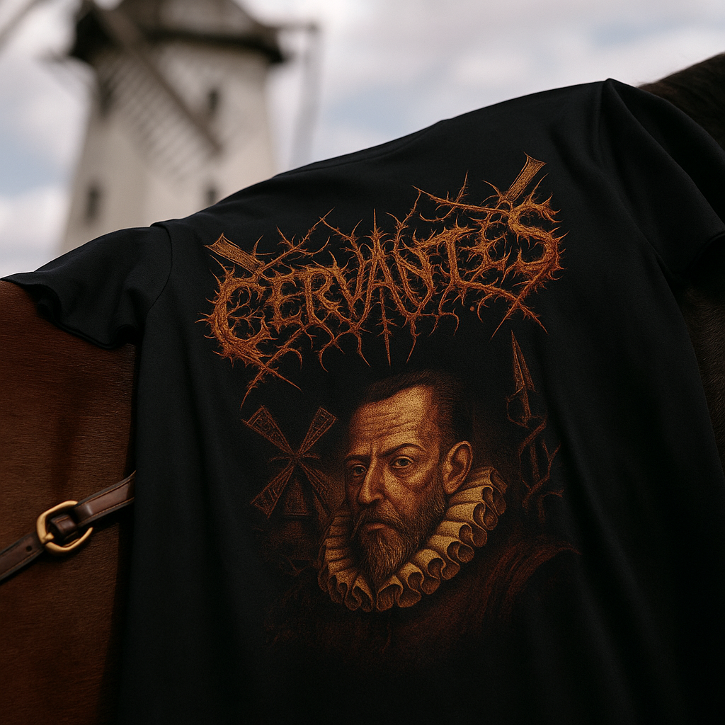 Miguel de Cervantes Metal Unisex Shirt