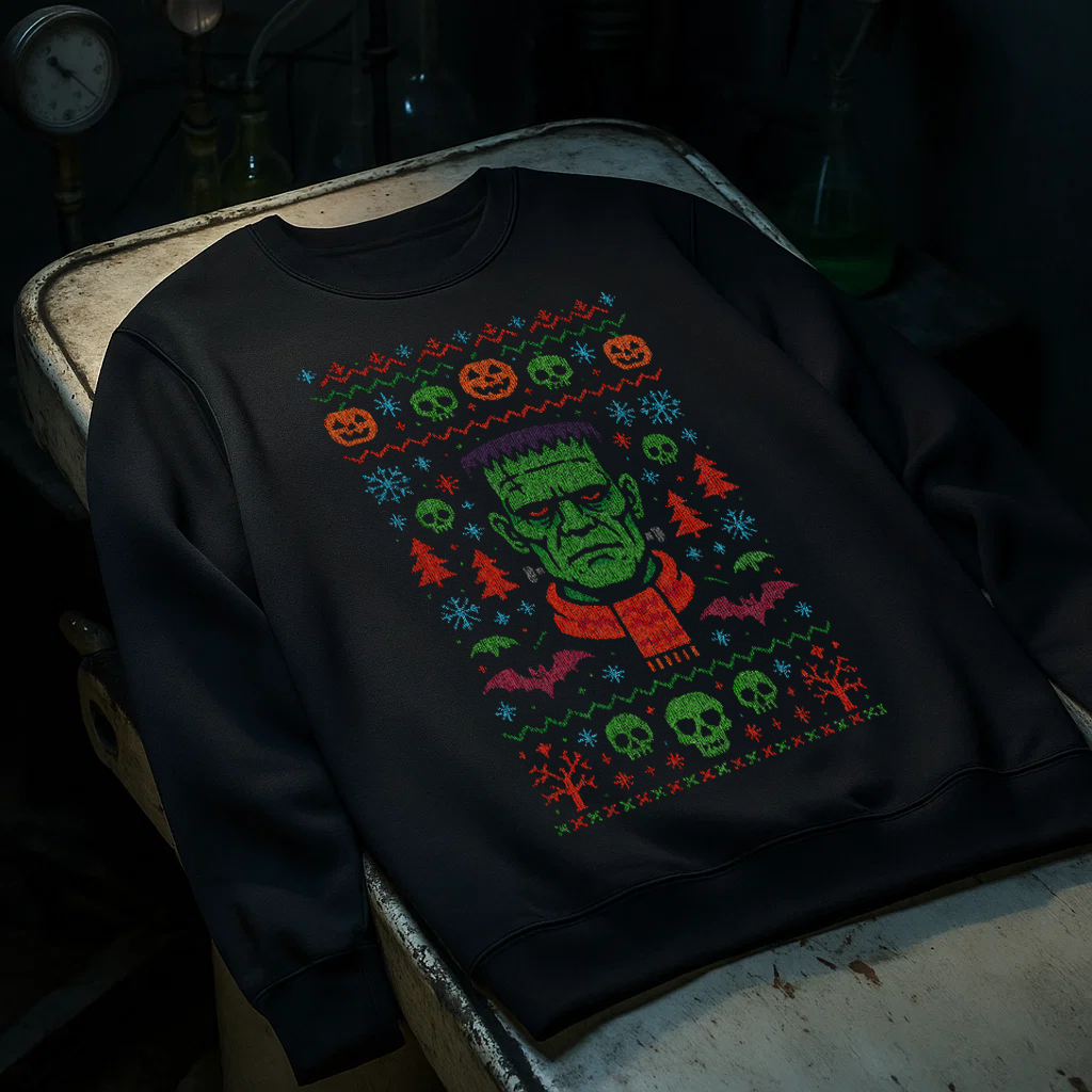 Frankenstein Ugly Christmas Sweatshirt