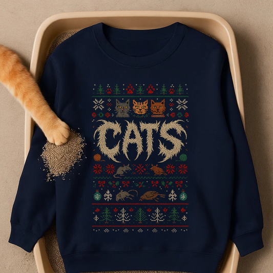 Cats Ugly Christmas Sweatshirt