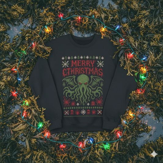 Merry Cthristmas from Cthulhu Ugly Christmas Sweatshirt