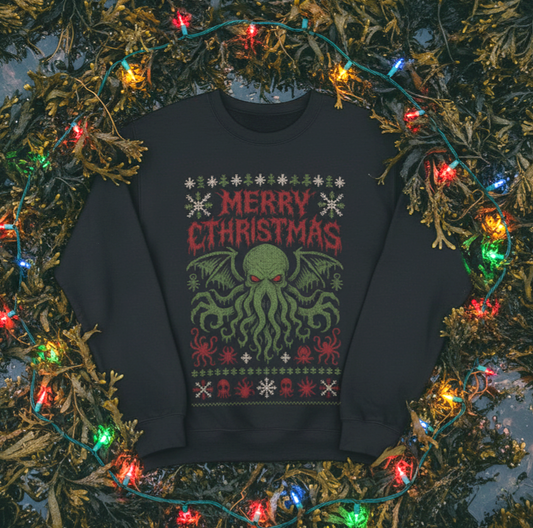 Merry Cthristmas from Cthulhu Ugly Christmas Sweatshirt