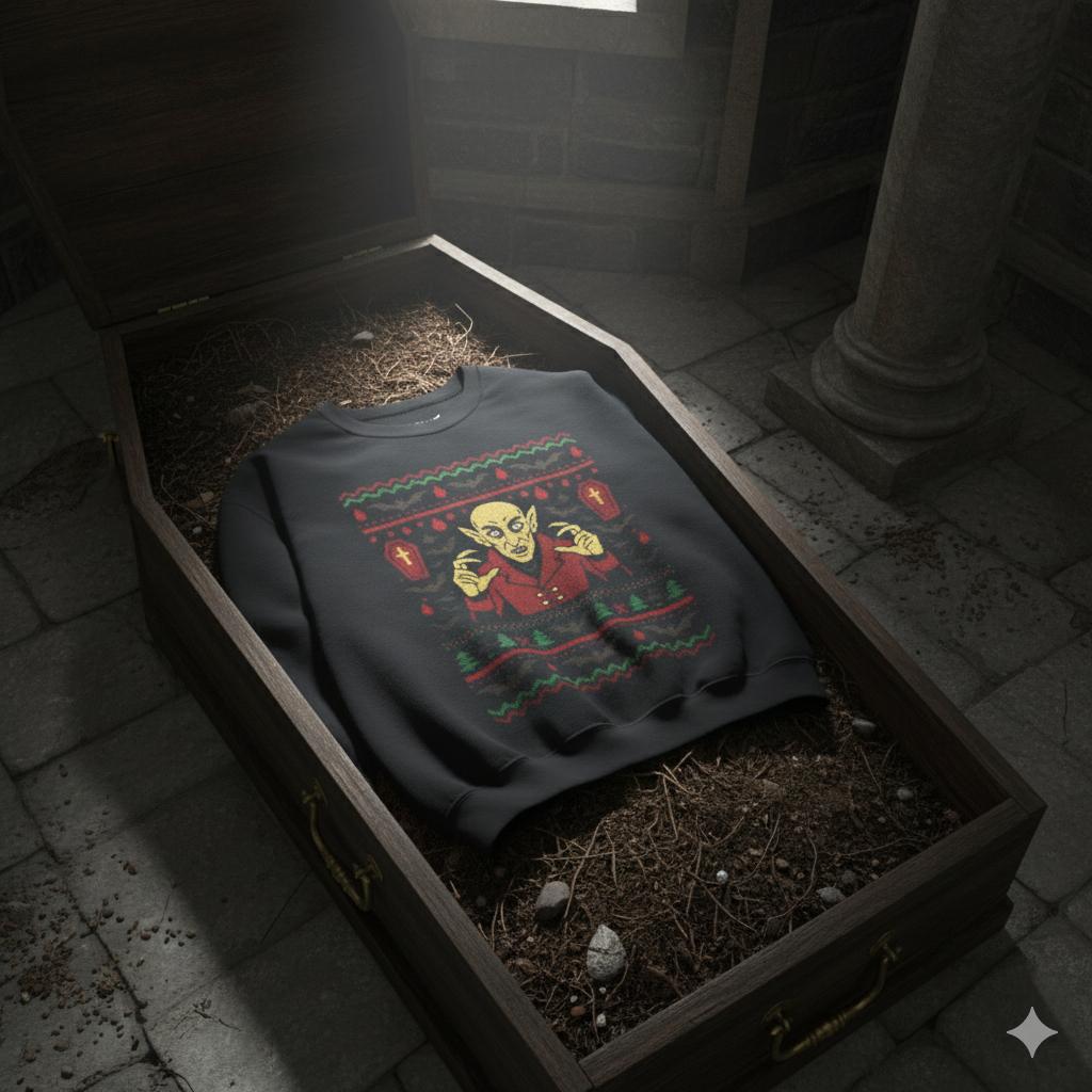 Nosferatu Ugly Christmas Sweatshirt