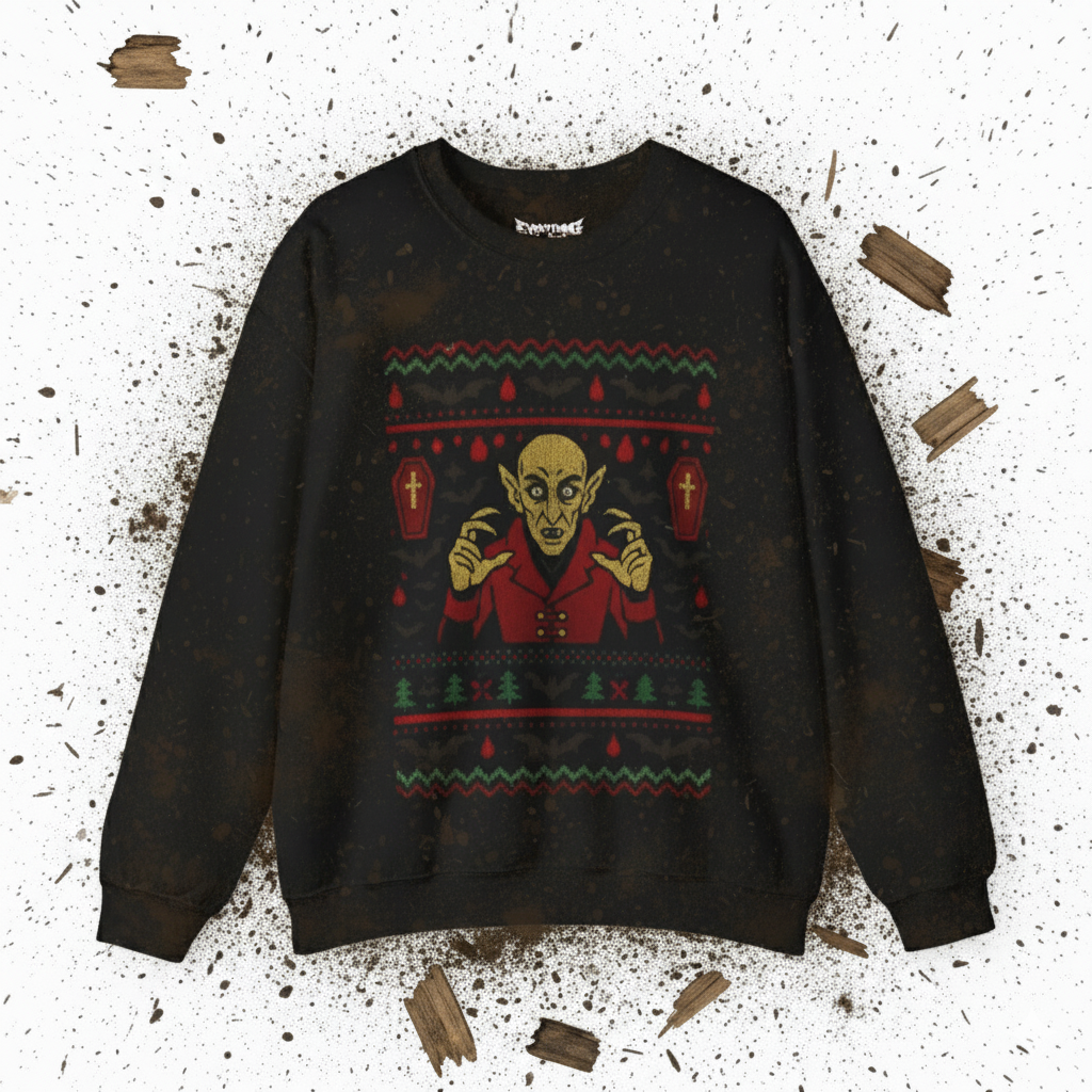 Nosferatu Ugly Christmas Sweatshirt