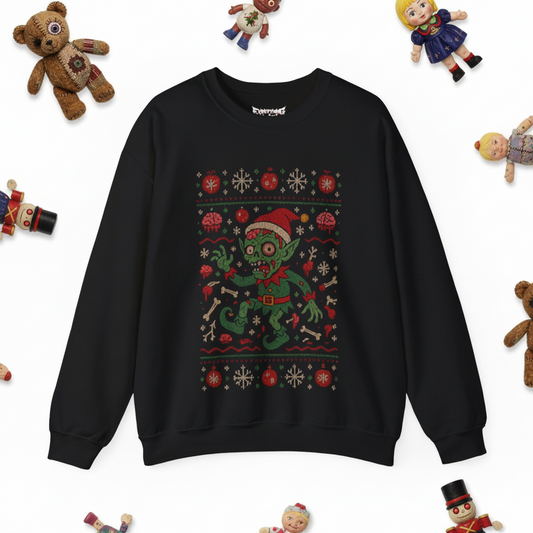 Zombie Christmas Elf Sweatshirt