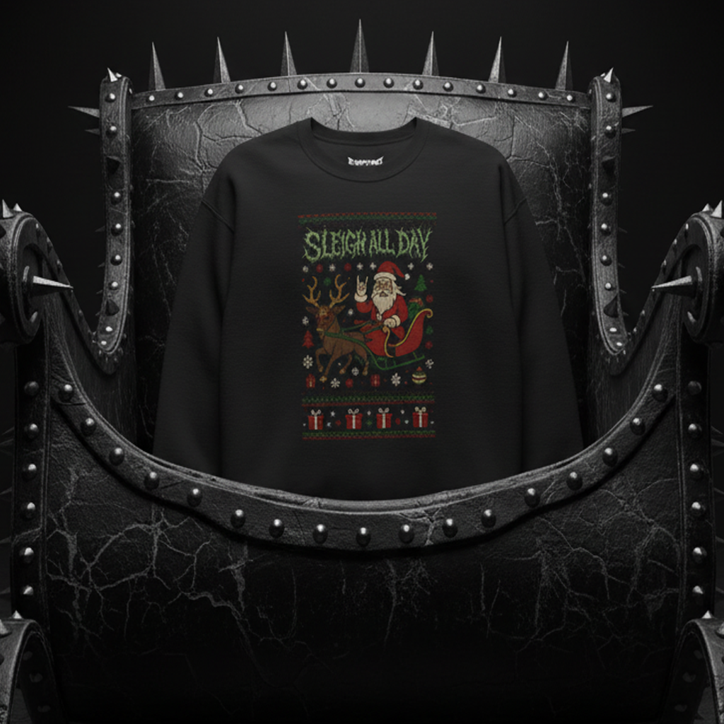 Sleigh all Day Ugly Christmas Sweatshirt