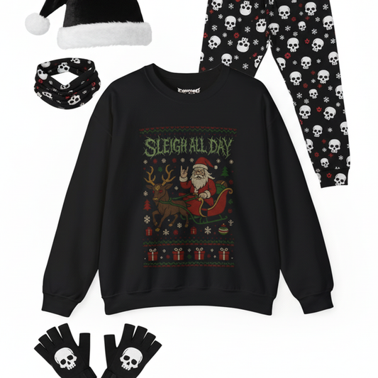Sleigh all Day Ugly Christmas Sweatshirt
