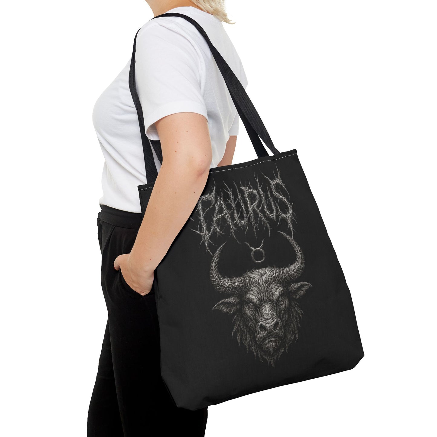 Taurus Zodiac Metal Tote Bag