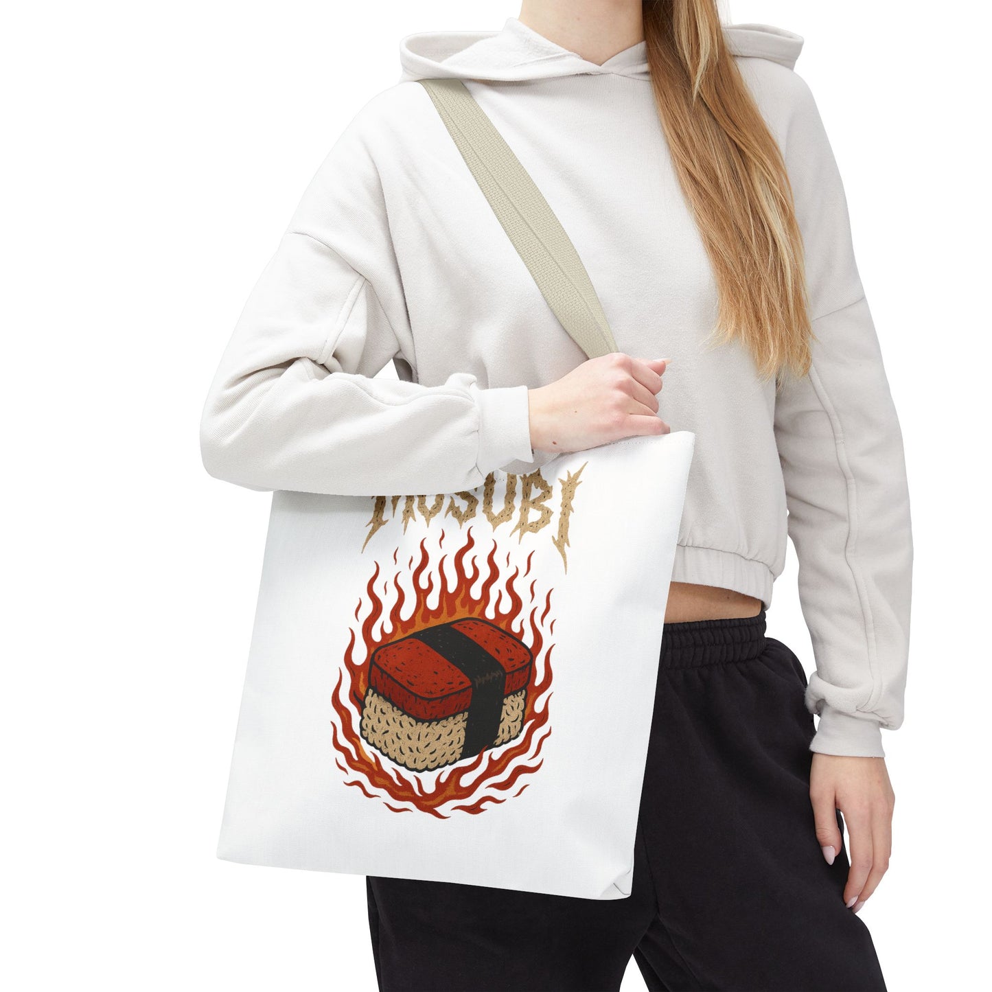MUSIBI METAL Tote for Musubi Metalheads, Spam Slammers, Nori Noisemakers, Seaweed Shredders and Rice Rampagers - Foodie Tote