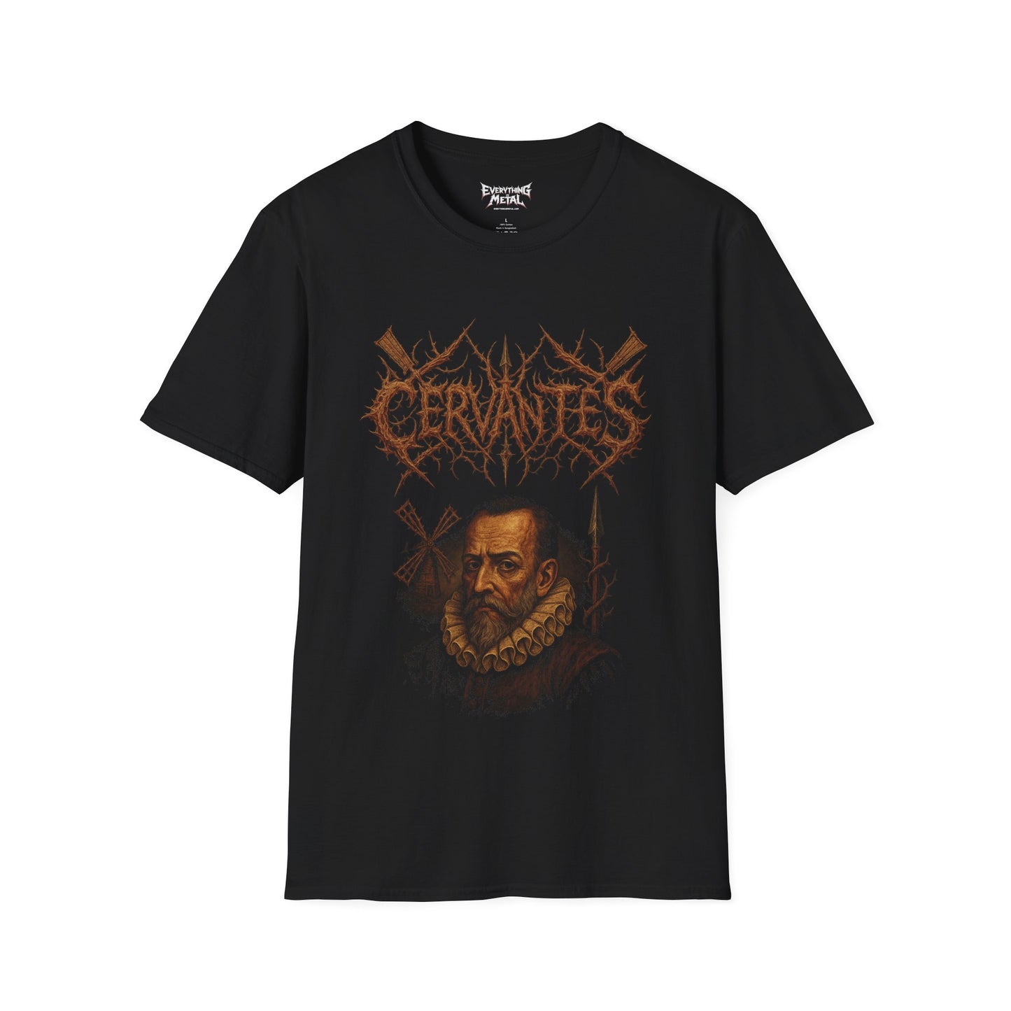 Miguel de Cervantes Metal Unisex Shirt