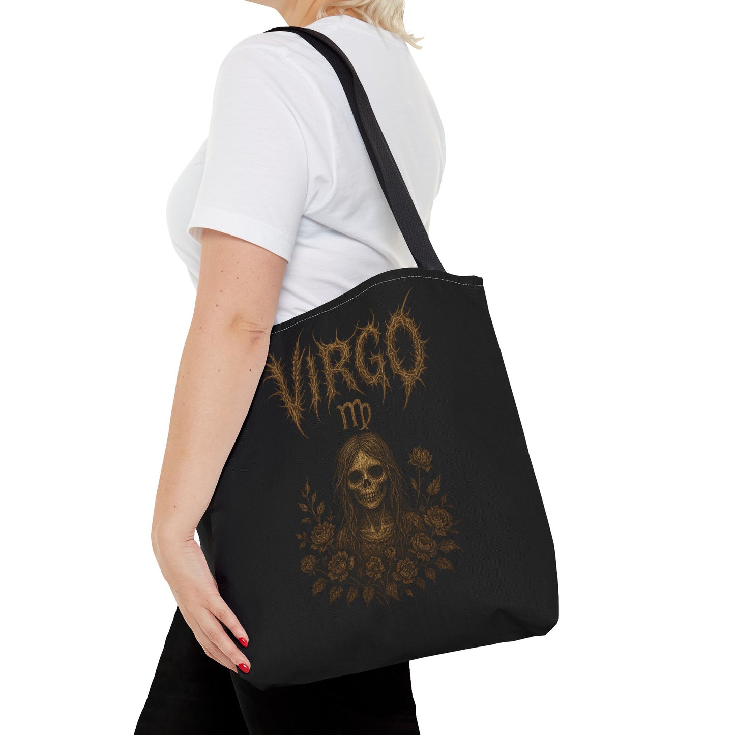 Virgo Zodiac Metal Tote Bag