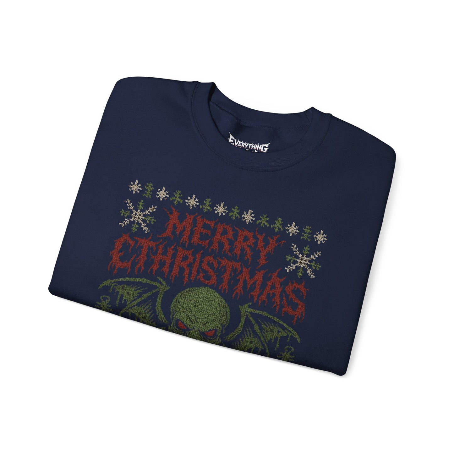 Merry Cthristmas from Cthulhu Ugly Christmas Sweatshirt