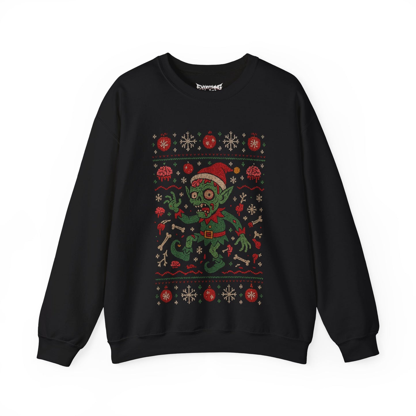 Zombie Christmas Elf Sweatshirt