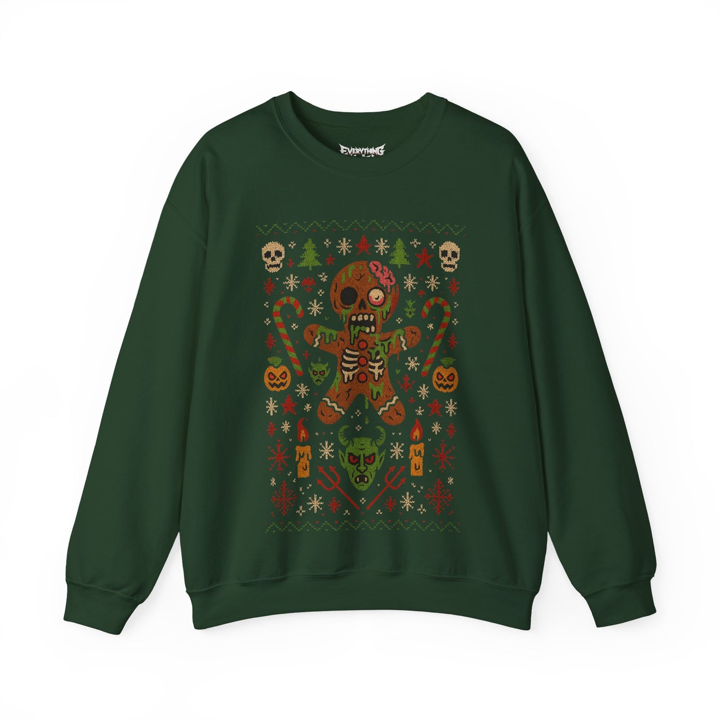 Gingerbread Zombie Ugly Christmas Sweatshirt