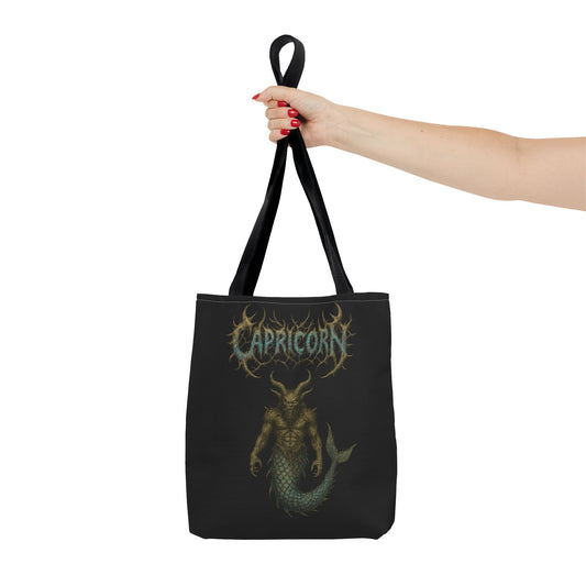 Capicorn Zodiac Metal Tote Bag