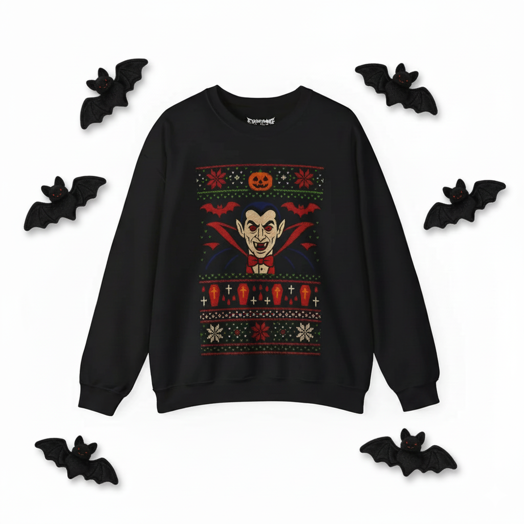 Dracula Ugly Christmas Sweatshirt
