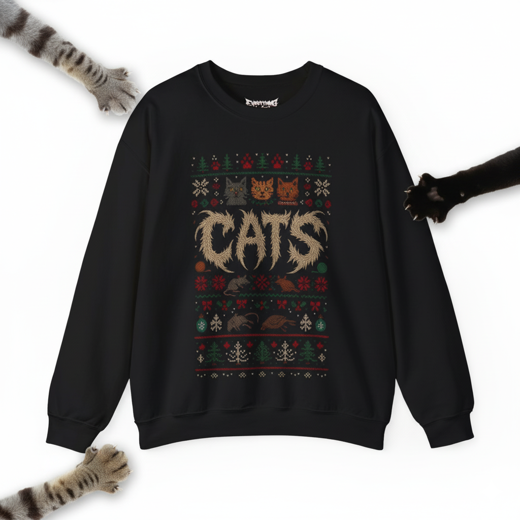 Cats Ugly Christmas Sweatshirt