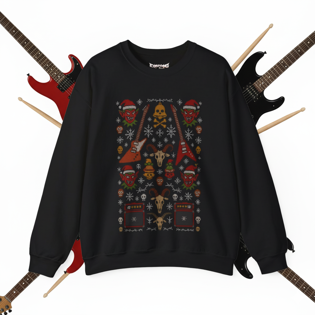 Metal Mayhem Ugly Christmas Sweatshirt