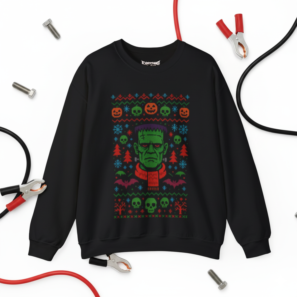 Frankenstein Ugly Christmas Sweatshirt