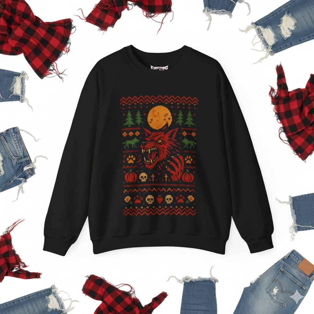 Werewolf Ugly Christmas Sweatshirt